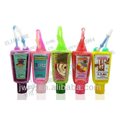 1oz 29/30ml antibacterial pocket waterless instant mini hand cleaner with cute colorful holders