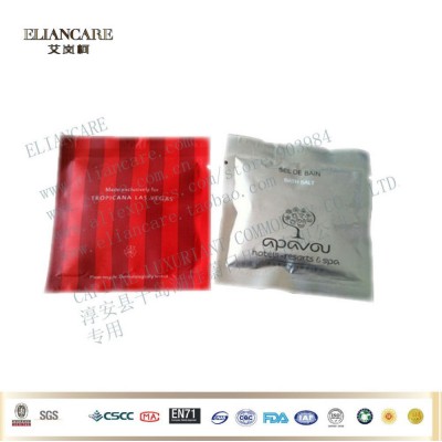 30g scented natural bath sea salt in aluminium foil bag