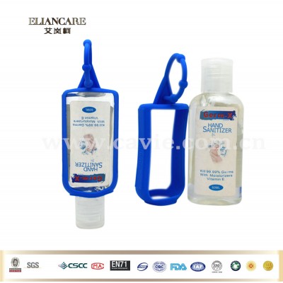 60ML OEM Waterless Hand Sanitizer Gel with Silicone Holder for Travel